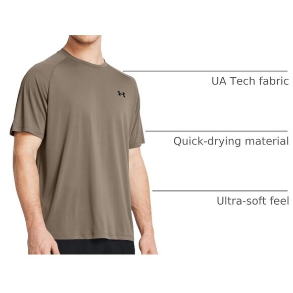New Under Armour UA Tech 2.0 breathable light loose t-shirt men’s M the tech tee - Picture 8 of 8